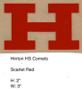 Hinton Comets HS 2007 (OK) Scarlet red H
